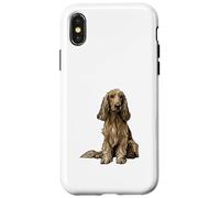 Illustrazione di cane levriero afgano Custodia per iPhone X/XS