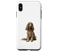 Illustrazione di cane levriero afgano Custodia per iPhone XS Max