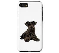 Illustrazione di cane Schnauzer standard nero Custodia per iPhone SE (2020) / 7/8