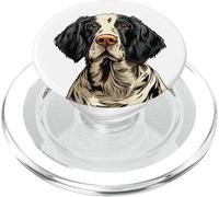 Illustrazione di cane setter inglese blu PopSockets PopGrip per MagSafe