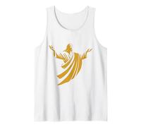 Illustrazione di Gesù Cristo Ombra con Braccia Aperte Canotta