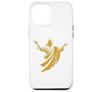 Illustrazione di Gesù Cristo ombra con braccia aperte Custodia per iPhone 12 Pro Max