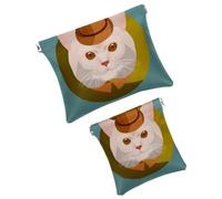 Illustrazione di Happy Saint Patrick's Day Pocket Cosmetic Bag, Impermeabile Squeeze Makeup Bag, Mini borsa portatile da viaggio senza cerniera auto-chiusura per cosmetici, cuffie, gioielli,