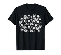 Illustrazione di Linea Divertente - Gatti e Fiori Maglietta