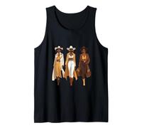 Illustrazione di Moda Rodeo Occidentale Cowgirl Nera Canotta