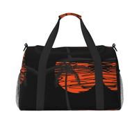 Illustrazione di palme Viaggio Duffel Bag Weekend Bag Weekender Pernottamento Carry On Hand Bag Allenamento Sport Ospedale