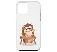 Illustrazione di riccio che scrive al tavolo Custodia per iPhone 12 mini