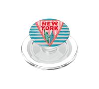 illustrazione di skyline libertà statua pennant new york PopSockets PopGrip per MagSafe