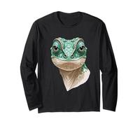 Illustrazione di Testa Geco Stilizzata Maglia a Manica