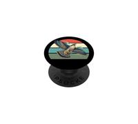 Illustrazione di uccello falco volante PopSockets PopGrip Adesivo