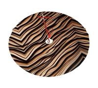 Illustrazione di un grano del legno Stampato Peluche Albero Gonna Vacanza Piano Copertura 48 pollici, Poliestere Pile Xmas Tree Base Mat Decorazione