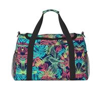 Illustrazione Digital Art Leaf Travel Duffel Bag Weekend Bag Weekender Pernottamento Carry On Borsa a mano Allenamento Sport Ospedale