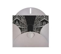 Illustrazione Dream Patterns, biglietti di auguri in carta perlescente grigia, 15 x 10 cm, con buste per compleanni, matrimoni e condoglianze