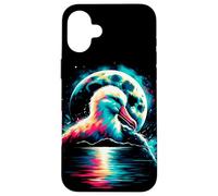 Illustrazione fresca degli animali dello spirito dell'uccello dell'albatro colorato Custodia per iPhone 16 Plus