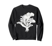 Illustrazione Grafica del Disegno del Fungo di re ostrica Felpa