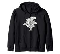 Illustrazione Grafica del Disegno del Fungo di re ostrica Felpa con Cappuccio