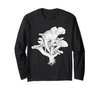 Illustrazione Grafica del Disegno del Fungo di re ostrica Maglia a Manica