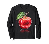 Illustrazione Grafica del Ritratto dell'amante della Frutta della Mela Maglia a Manica