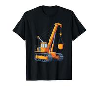 Illustrazione Gru da Cantiere Cartoon Maglietta