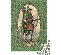 Illustrazione in stile medievale di Robin Hood Jigsaw Puzzle 38x26cm/1000pcs Adulti Puzzle Gioco Educativo Decorazioni Per La Casa