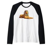 Illustrazione Mitologia guardiana della Statua della sfinge egiziana Maglia con Maniche Raglan