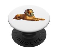 Illustrazione mitologia guardiana della statua della sfinge egiziana PopSockets PopGrip Adesivo
