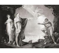 Illustrazione per l'opera teatrale di William Shakespeare The Tempest Act I Scene II. Da un'incisione del XVIII secolo di John Simon dopo un'opera di Henry Fuseli. Stampa poster di Ken Welsh (18 x 13)