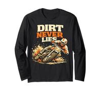 Illustrazione Pilota Motocross Offroad Maglia a Manica
