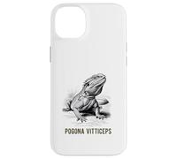 Illustrazione scientifica del drago barbuto di Pogona Vitticeps Custodia per iPhone 14 Plus
