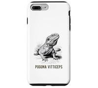 Illustrazione scientifica del drago barbuto di Pogona Vitticeps Custodia per iPhone 7 Plus/8 Plus