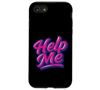 Illustrazione scritta Help Me Custodia per iPhone SE (2020) / 7/8