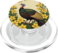 Illustrazione selvaggia dei fiori dell'uccello e del gelsomino del gioco PopSockets PopGrip per MagSafe