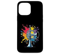 Illustrazione Tromba Cartoon con Colori Splash Custodia per iPhone 13 Pro Max