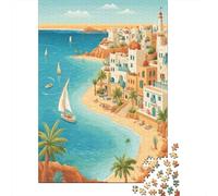 Illustrazione vettoriale di Sharm El Sheikh, Egitto 38x26cm/1000pcs Puzzle Adatto Per Adulti E Folla Dai 14 Anni in Su