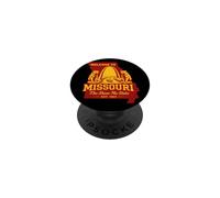 Illustrazione Vintage dell'Orso e dell'Arco del Missouri PopSockets PopGrip Adesivo