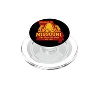 Illustrazione Vintage dell'Orso e dell'Arco del Missouri PopSockets PopGrip per MagSafe