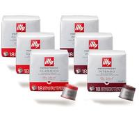 ILLY 108 Caffè in Capsule | Selezione di capsule Iperespresso | Degustazione 6 Confezioni Così Assortitie : 3 Confezioni Intenso, e 3 Confezioni Classico