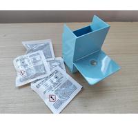 Illy 23497 Contenitore capsule usate azzurro + 4 bustine decalcificante per Y3