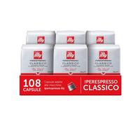 illy, Caff? in Capsule Iperespresso CLASSICO, 100% Arabica con Note di Fiori d'Arancio e Gelsomino, Gusto Morbido e Retrogusto Dolce, 6 Confezioni da