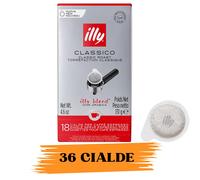 ILLY Caffè 36 Cialde Tostato Classico- 2 Confezioni Da 18 Pz