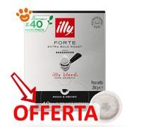 40 Cialde Illy Monodose E.S.E. Tostato Forte