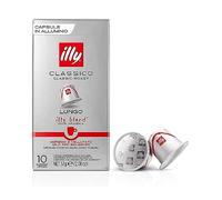 illy Caffè CLASSICO Lungo, tostatura classica, in capsule di caffè compatibili* con Nespresso - 1 confezione da 10 capsule