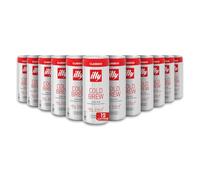 illy, Caffè Cold Brew Ready to Drink CLASSICO, 100% Arabica con Note di Cioccolato e Caramello, Gusto Fresco e Naturalmente Dolce, Confezione da 12 lattine (12 x 250ml)