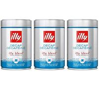 Illy - Caffè Espresso macinato Decaffeinato - Confezione da 3 Barattoli da 250 gr