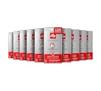 illy, Caffè in Capsule Compatibili in Alluminio CLASSICO, 100% Arabica con Note di Fiori d'Arancio e Gelsomino, Gusto Morbido e Retrogusto Dolce, 10 Confezioni da 10 (100 Capsule Totali)