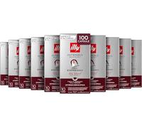 illy, Caffè in Capsule Compatibili in Alluminio INTENSO, 100% Arabica con Note di Cacao e Frutta Secca, Retrogusto Pieno e Corposo, 10 Confezioni da 10 (100 Capsule Totali)