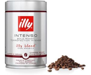 illy, Caffè in Grani da Macinare INTENSO, 100% Arabica con Note di Cacao e Frutta Secca, Retrogusto Pieno e Corposo, 1 Barattolo da 250g