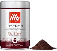 illy, Caffè Macinato per Americano Tostato INTENSO, Confezione da 250g | 100% Arabica con Note di Cacao e Frutta Secca, Retrogusto Pieno e Corposo