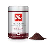 illy, Caffè Macinato per Espresso Tostato INTENSO, Confezione da 250g | 100% Arabica con Note di Cacao e Frutta Secca, Retrogusto Pieno e Corposo