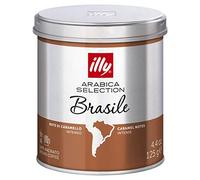 illy Caffè Macinato per Moka Arabica Selection Brasile, Barattolo da 125 Grammi
